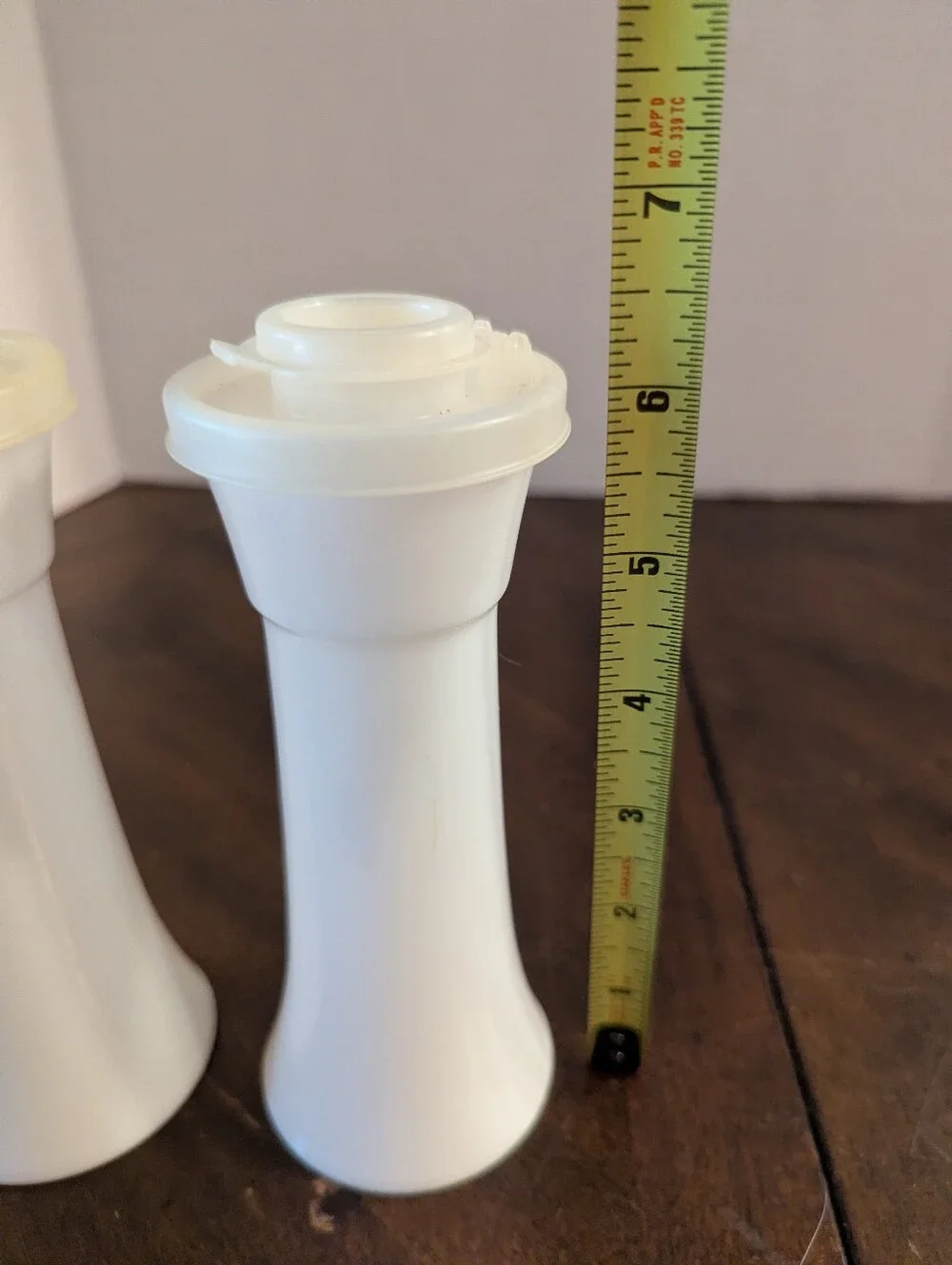 Vintafe Tupperware Salt And Pepper Shakers Large.